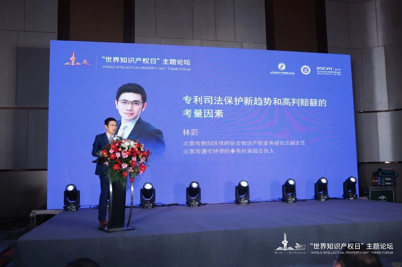北京市朝阳区律师协会知识产权业务研究会副主任、北京市道可特律师事务所高级合伙人 林蔚