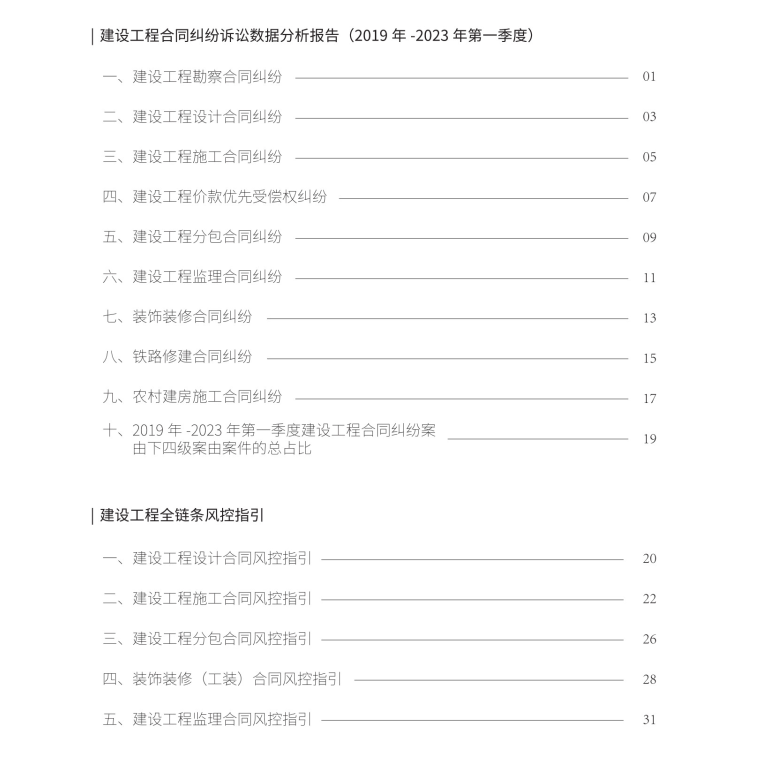 道可特二十周年系列出品（三）丨《建设工程行业全链条风险控制指引手册》 目录概览