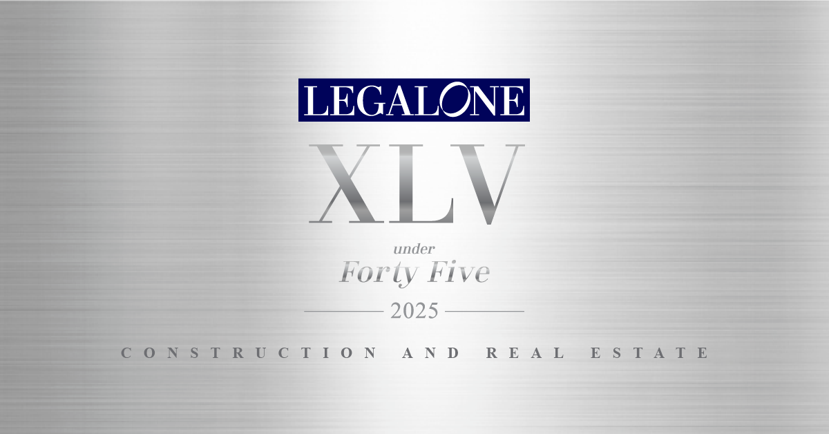 荣誉丨道可特向淑娴、余鹏律师荣膺LegalOne实务先锋45强：建工及房地产榜单