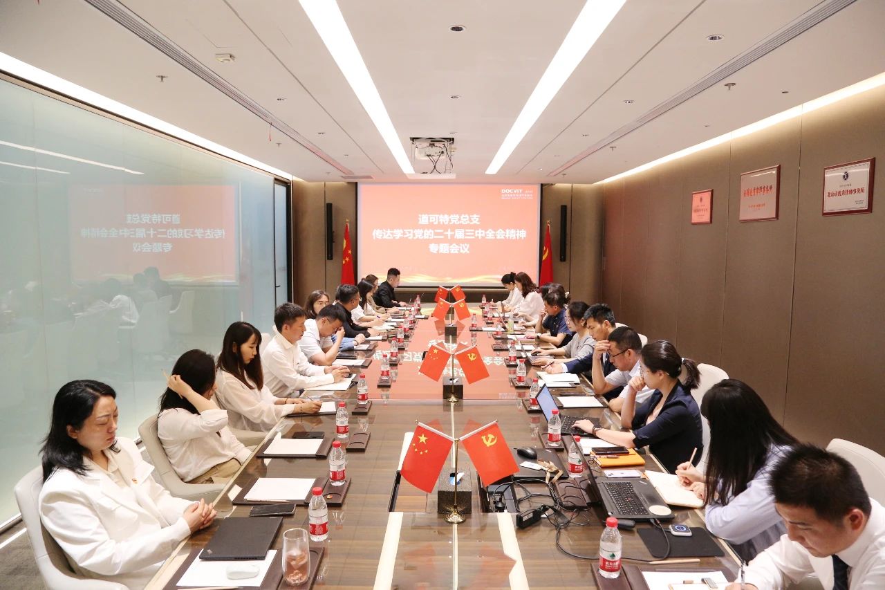 党建丨道可特党总支召开传达学习党的二十届三中全会精神专题会议