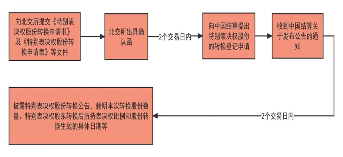 主动申请办理特别表决权股份转换的流程
