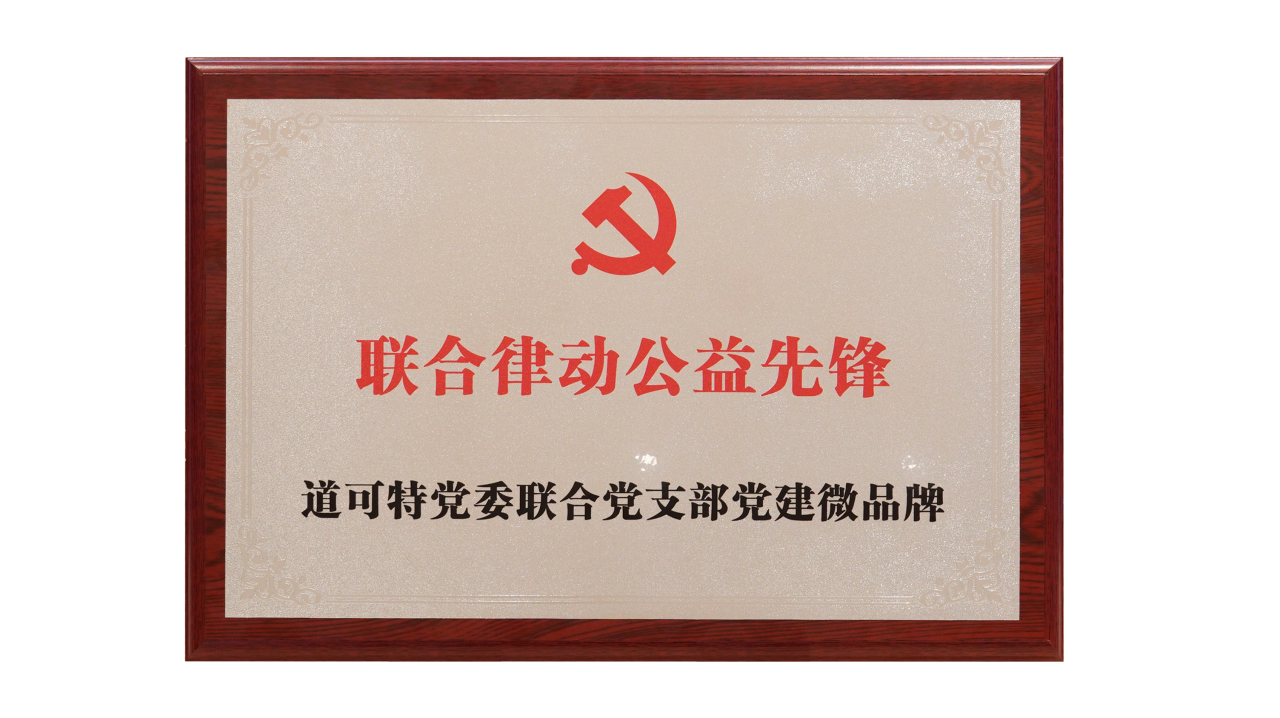 道可特党委联合党支部党建微品牌：联合律动公益先锋