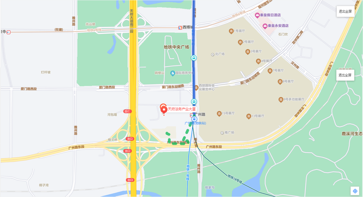 道可特成都办公室所处的天府新区的天府法务产业大厦
