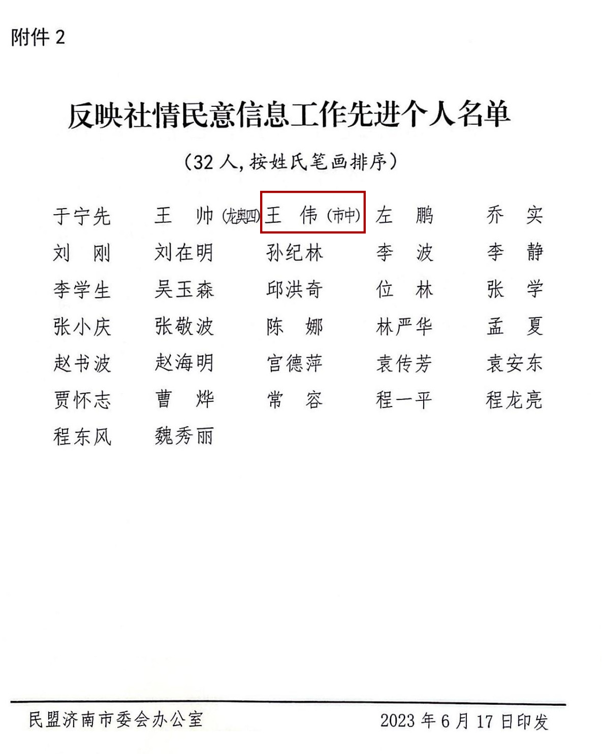 道可特济南办公室王伟主任获民盟济南市委表彰