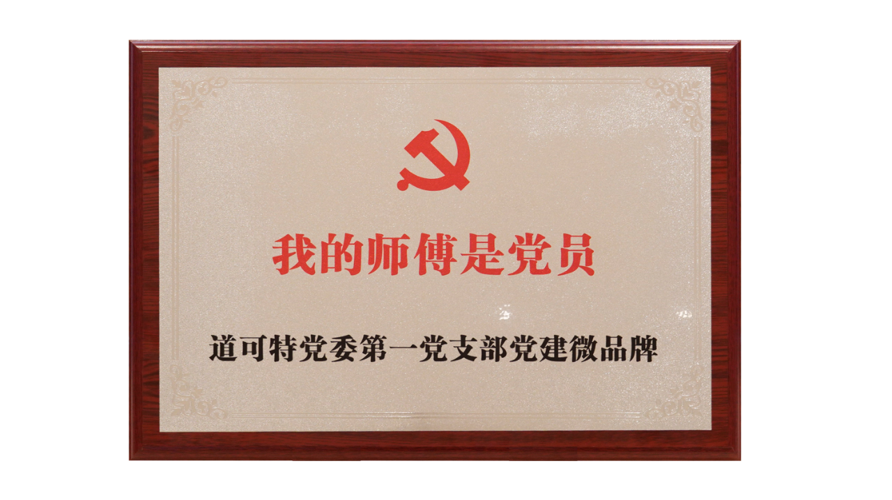 道可特党委第一党支部党建微品牌：我的师傅是党员